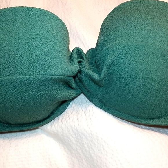 NWT STRAPLESS UNDERWIRE LIGHTLY PADDED BIKINI SWIMSUIT SWIM BRA TOP - Picture 2 of 5
